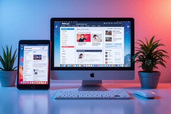 Ilustrace moderního webového designu