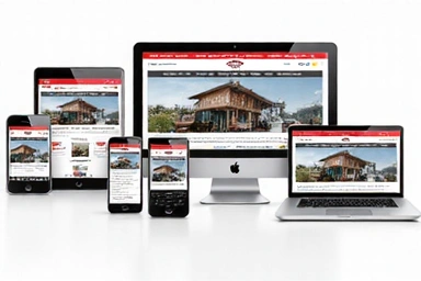 Ilustrace mobilního webu a aplikací