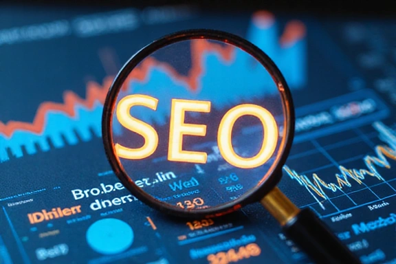 Ilustrace SEO optimalizace a digitálního marketingu