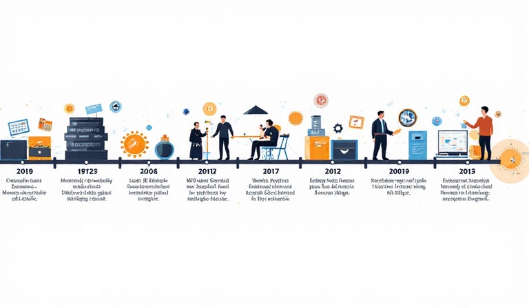 Historie uiorbit, časová osa s milníky