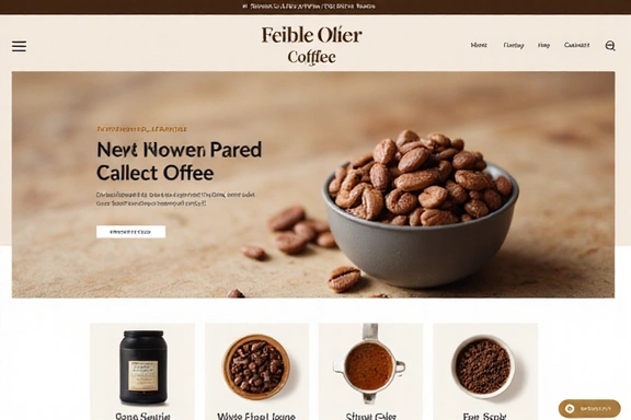 Ukázka projektu webové stránky pro e-commerce